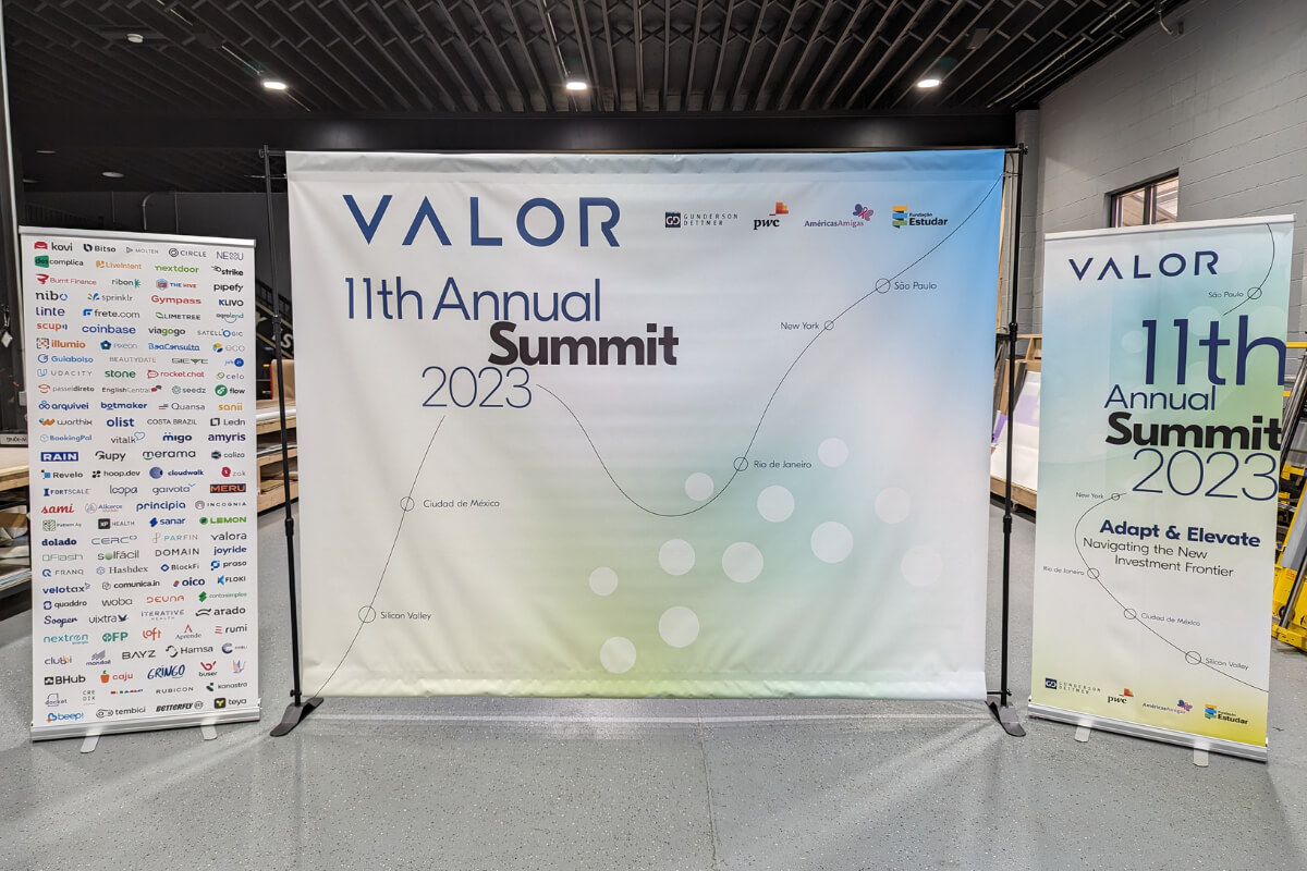 backdrop banner stands conference event display setup