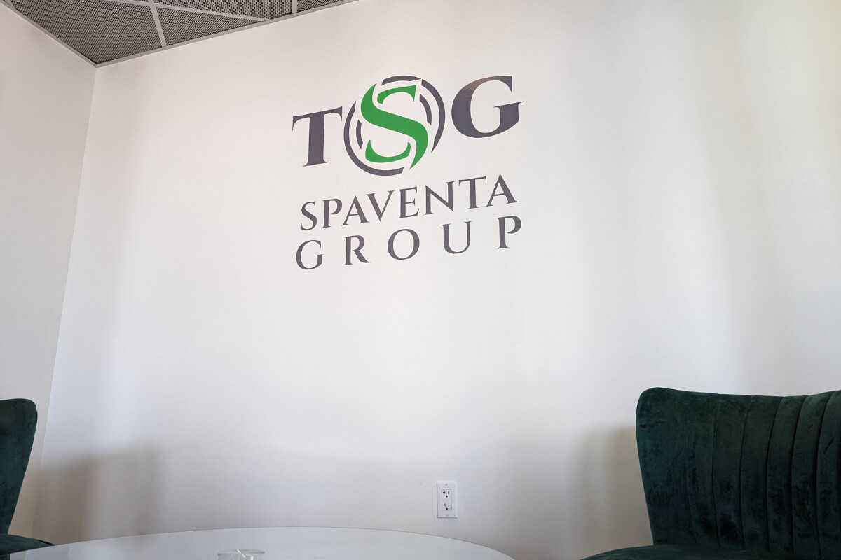 corporate wall graphics logo vinyl decals branding