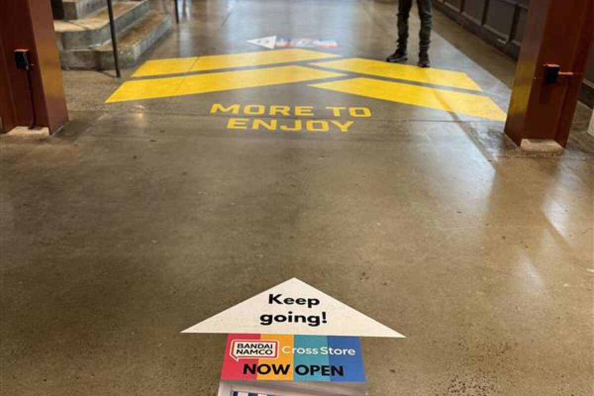 directional floor graphics wayfinding retail signage decals